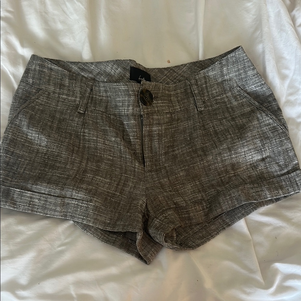 Vintage Linen Cotton Blend Mini Short